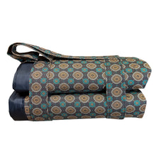 Load image into Gallery viewer, African Shweshwe Fabric Handmade Picnic Blanket (135cm x 185cm)