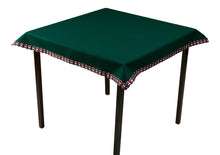 Load image into Gallery viewer, Bridge / Poker Card Baize Table Cloth - 36" Square (4 Suits Ribbon Designs)