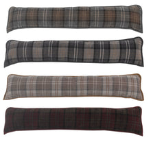 Load image into Gallery viewer, Balmoral Check Chenille Door Draught Excluder (4 Colours)