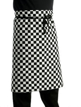 Load image into Gallery viewer, Black & White Check Waist Apron (Pack 1 or 5)