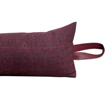 Load image into Gallery viewer, Purple & Red Check Wool Draught Excluder (2 Sizes)