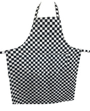 Load image into Gallery viewer, Checked Butchers Full Bib Apron with Curved Pocket (2 Colours)