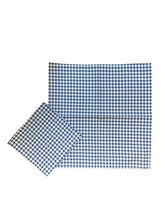 Load image into Gallery viewer, Pack of 10 Gingham Check 100% Cotton Napkins 14” x 14” (Red or Blue)