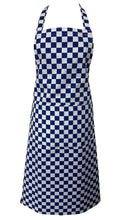 Load image into Gallery viewer, Checked Butchers Full Bib Apron with Curved Pocket (2 Colours)