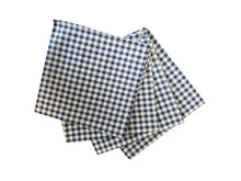 Load image into Gallery viewer, Pack of 10 Gingham Check 100% Cotton Napkins 14” x 14” (Red or Blue)