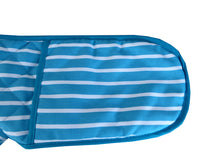 Load image into Gallery viewer, Butchers Stripe Printed Cotton Bib Apron or Double Oven Glove (5 Colours)