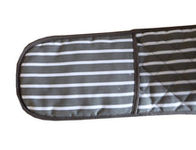 Load image into Gallery viewer, Butchers Stripe Printed Cotton Bib Apron or Double Oven Glove (5 Colours)