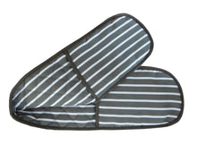 Load image into Gallery viewer, Butchers Stripe Printed Cotton Bib Apron or Double Oven Glove (5 Colours)