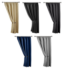 Load image into Gallery viewer, Cali Door Curtain with Thermal Blackout Self Lining (5 Colours)