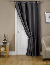 Load image into Gallery viewer, Cali Eyelet Door Curtain with Blackout Lining (5 Colours)