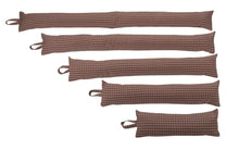 Load image into Gallery viewer, Coral & Grey Check Draught Excluder (5 Sizes)