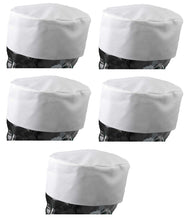 Load image into Gallery viewer, Professional Chefs Catering Skull Caps - Pack of 1 or 5 (Black White or Check)