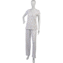 Load image into Gallery viewer, Ladies Combed Cotton Cherries & Flowers Pyjamas (Medium)