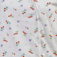 Load image into Gallery viewer, Ladies Combed Cotton Cherries & Flowers Pyjamas (Medium)