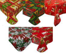 Load image into Gallery viewer, Christmas Festive Tablecloth Wipe Clean PVC (3 Designs)