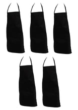 Load image into Gallery viewer, 100% Cotton Full Length Bib Aprons - With Pocket (Various Colours & Quantities)