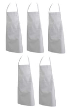 Load image into Gallery viewer, 100% Cotton Full Length Bib Aprons - With Pocket (Various Colours & Quantities)