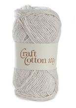 Load image into Gallery viewer, James Brett Craft Cotton Yarn 10 x 100g Balls (Cream Ecru or White)