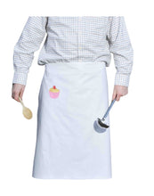 Load image into Gallery viewer, Cupcake Embroidered Half Waist Apron