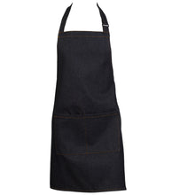 Load image into Gallery viewer, Blue Denim 100% Cotton Bib Apron With Split Pocket 27" x 31" (Pack of 1 or 5)