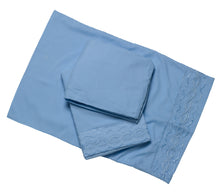 Load image into Gallery viewer, Embroidered Sheet Set - Fitted, Flat & Pillow Case (3 Colours)