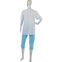 Load image into Gallery viewer, Ladies 100% Cotton Flower & Polka Dot Pyjamas S - XL (Aqua or Red)