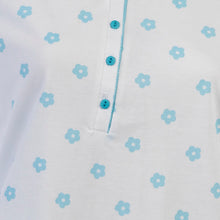 Load image into Gallery viewer, Ladies 100% Cotton Flower & Polka Dot Pyjamas S - XL (Aqua or Red)