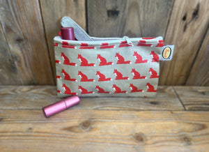 Fox Make Up or Sanitary Discreet Storage Bag (19cm x 12cm)