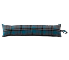 Load image into Gallery viewer, Turquoise & Grey Tartan Check Draught Excluder (4 Sizes)