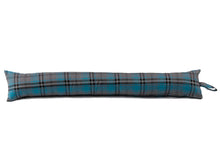 Load image into Gallery viewer, Turquoise & Grey Tartan Check Draught Excluder (4 Sizes)