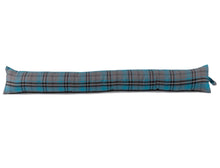 Load image into Gallery viewer, Turquoise & Grey Tartan Check Draught Excluder (4 Sizes)