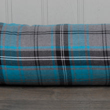 Load image into Gallery viewer, Turquoise & Grey Tartan Check Draught Excluder (4 Sizes)