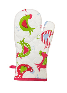 Cotton Quilted Animal Themed Oven Gloves (5 Designs)