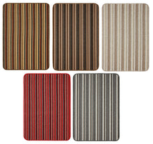 Load image into Gallery viewer, Ios Striped Hardwearing Mat or Runner with Anti Slip Backing (5 Colours)