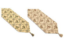 Load image into Gallery viewer, Trellis Vine & Floral Leaves Table Runner 13" x 72" (Red)