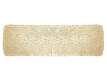 Load image into Gallery viewer, Jura Crochet Table Runner - 16" x 45" (Natural or White)