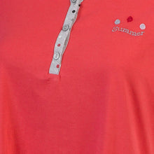 Load image into Gallery viewer, Ladies 100% Cotton 'Summer' Polka Dot Pyjamas S - L (Blue or Pink)