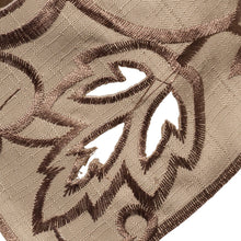 Load image into Gallery viewer, Lara Embroidered Leaf & Cut Out Design Tablecloth (Taupe)