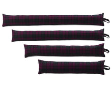 Load image into Gallery viewer, Lindsay Purple & Green Tartan Check Draught Excluder (4 Sizes)