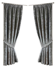 Load image into Gallery viewer, Crushed Velvet Thermal Lined Door Curtain 52" x 84" (3 Colours)
