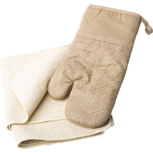 Load image into Gallery viewer, 100% Cotton Oven Cloth & Magnetic Silicone Oven Glove Set (Various Colours)
