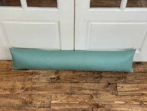 Mint Green Cotton Draught Excluder 3ft