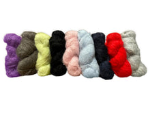 Load image into Gallery viewer, Knitglobal Brushed Mohair & Nylon DK Hank 100g (Various Shades)