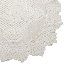 Load image into Gallery viewer, Pair of Floral Monica Lace Large Doilies (20" Round)