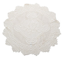 Load image into Gallery viewer, Pair of Floral Monica Lace Large Doilies (20" Round)