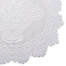 Load image into Gallery viewer, Pair of Floral Monica Lace Large Doilies (20" Round)
