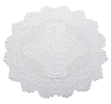 Load image into Gallery viewer, Pair of Floral Monica Lace Large Doilies (20" Round)