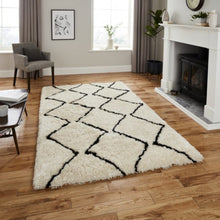 Load image into Gallery viewer, Morocco Zig Zag Design Shaggy Rug (2 Colours)