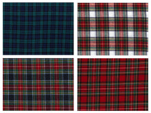 Load image into Gallery viewer, Pack of 4 Made To Order Tartan Cotton Napkins 18 x 18 (Various Colours)
