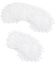 Load image into Gallery viewer, Pack of Handmade Batten Lace Doilies - White (6" or 8")